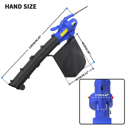 Heavy Duty 4500W Electric Garden Leaf Grass Hedge Blower Hoover Vacuum Vac