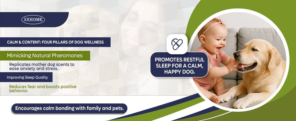 XEROME 6 in 1 Dog Calming plug-in Reffils Pheromones Refill Vial For Stress